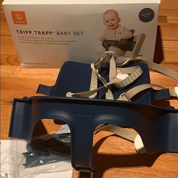 stokke tripp trapp baby set midnight blue